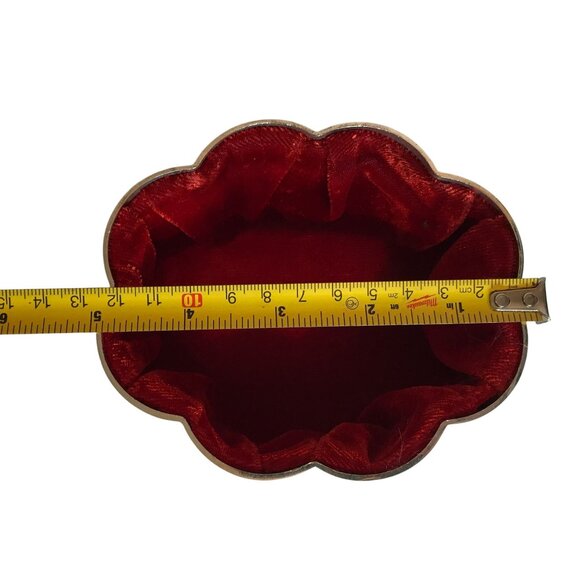 Silver Plated Godinger Jewelry Box With Red Velvet Lining - Picture 7 of 10